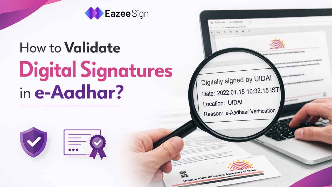 How to Validate Digital Signatures in E-Aadhaar?
