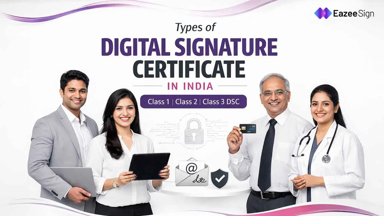 Types of Digital Signature Certificate in India