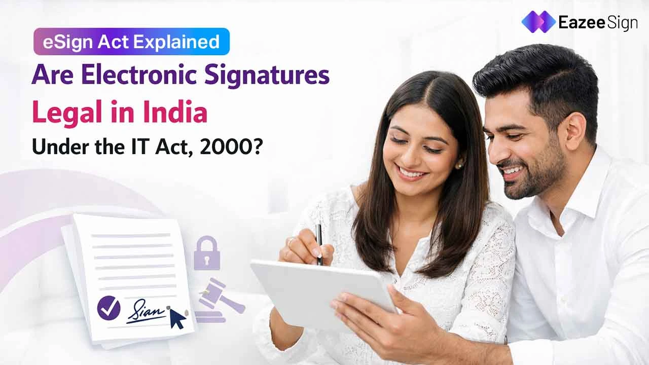 eSign Act Explained: Are Electronic Signatures Legal in India Under the IT Act, 2000?