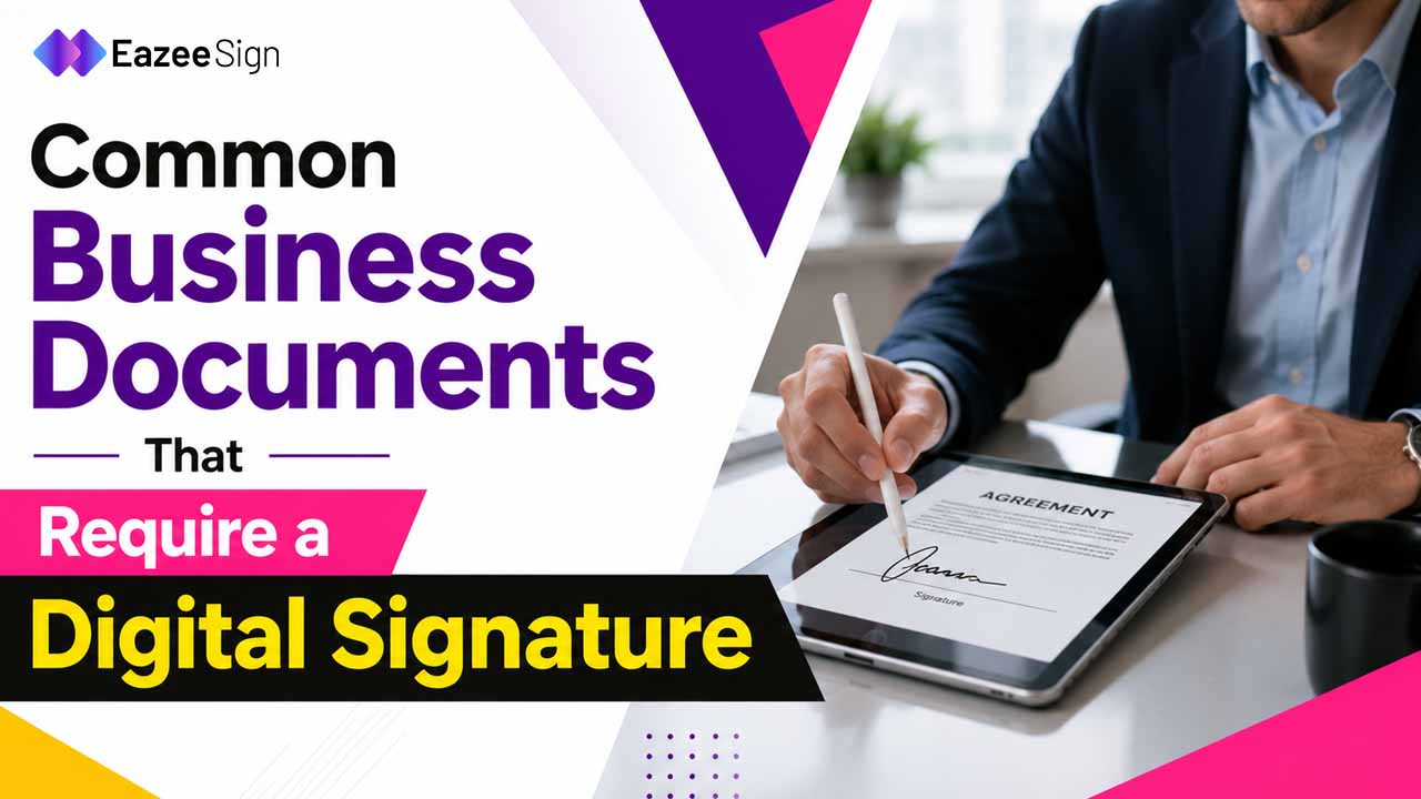 Common Business Documents That Require a Digital Signature