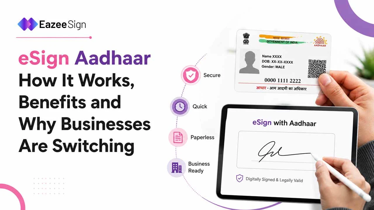 eSign Aadhaar: How It Works, Benefits and Why Businesses Are Switching