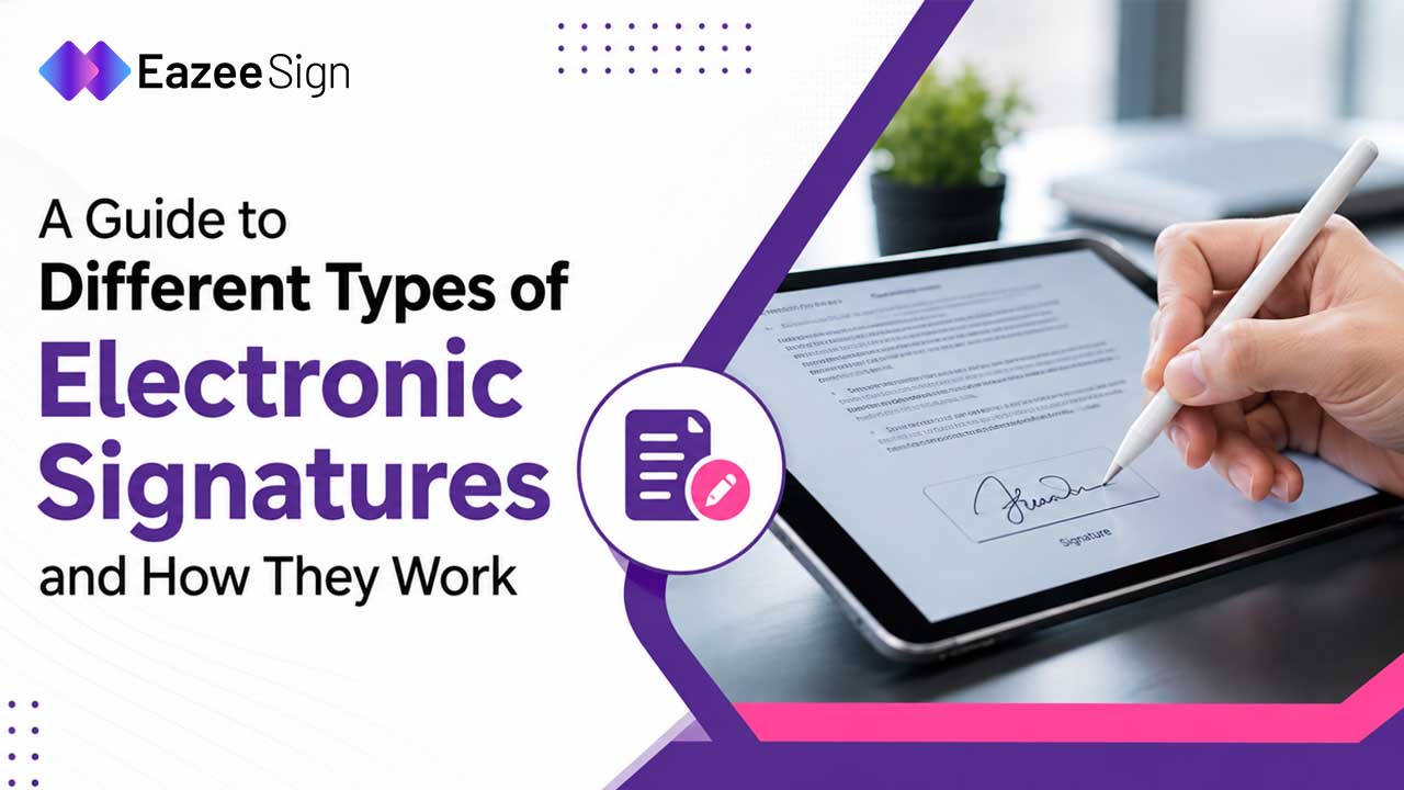 A Guide to Different Types of Electronic Signatures and How They Work