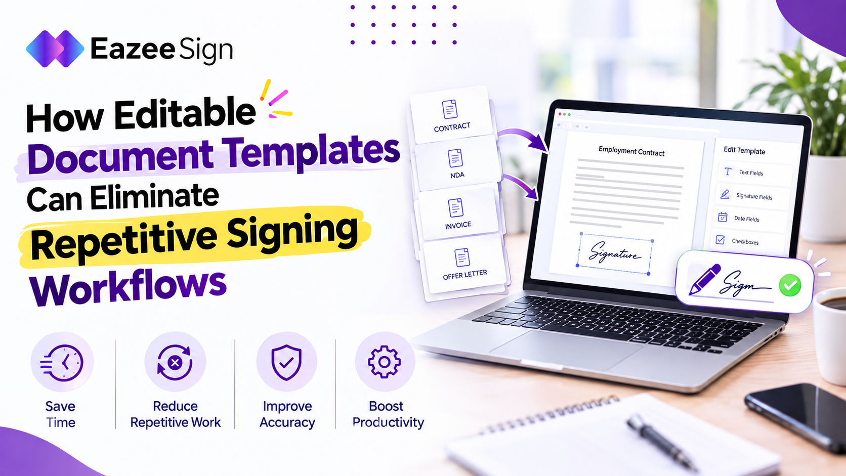 How Editable Document Templates Can Eliminate Repetitive Signing Workflows