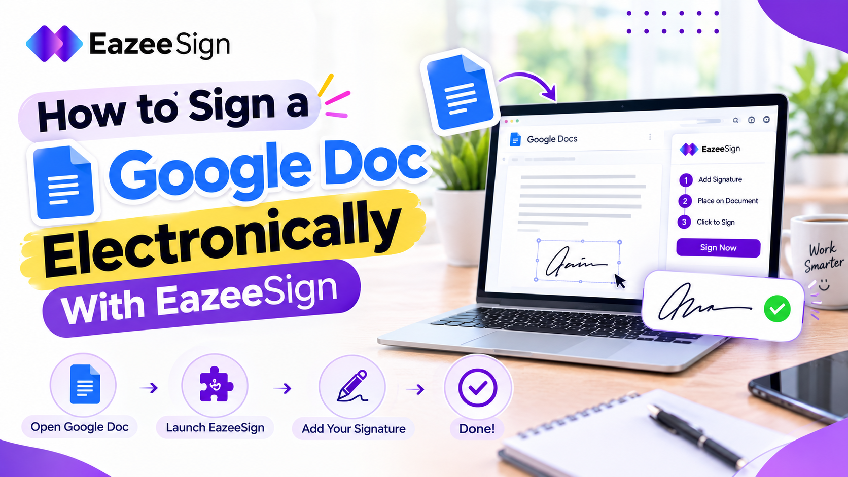 How to Sign a Google Doc Electronically With EazeeSign